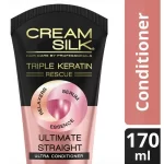 Cream Silk Triple Keratin Rescue for Frizzy Hair Conditioner 170ml