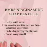 BMRS Niacinamide Soap 10x Whitening With Glutathione - 70g - Image 5