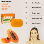 Likas Papaya Skin Whitening Fairness Soap Bathing Bar 135gm - Image 3