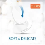 Tulips Round Facial Cotton Pads - 50Pcs - Image 2