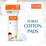 Tulips Round Facial Cotton Pads - 50Pcs - Image 3