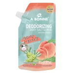 A Bonne Deodorizing Silky Salt Scrub Wasabi & Peach (Thailand) - 350g