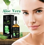 Aichun Beauty Aloe Vera Moisturizing & Brightening Face Serum (Black) - 30ml - Image 4