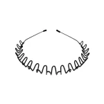 Black Fashion Spring Headband - Image 3