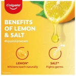 Colgate Active Salt Lemon Germ Fighting Toothpaste - 100g x 2 Pcs - Image 4