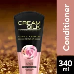 Cream Silk Conditioner Triple Keratin Rescue Ultimate Straight - 340m