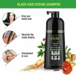 Dexe Black Hair Shampoo Instant Hair Blackening Dye - 400 ML - Image 3