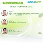 Mamaearth Vitamin C Face Wash With Vitamin C & Turmeric - 100ml - Image 7