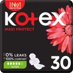 Kotex Maxi Protect Thick Pads Super Size With Wings - 30 Pads - Image 6