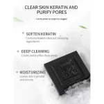 Dr.Rashel Black Soap Collagen & Charcoals Deep Cleansing - 100g - Image 2