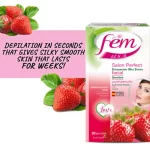 Fem USA Facial Strawberry Wax Strips For Sensitive Skin - 20Pcs - Image 2