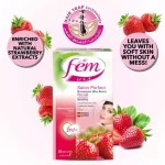 Fem USA Facial Strawberry Wax Strips For Sensitive Skin - 20Pcs - Image 3