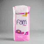 Fam Maxi Natural Cotton Feel Feminine Pads Without Wings - 10 Pads
