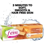 Fem USA Hair Removal Cream With Sandal For Soothing Skin - 120g - Image 2