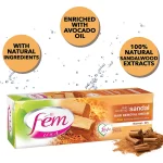 Fem USA Hair Removal Cream With Sandal For Soothing Skin - 120g - Image 3