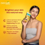 Everyuth Naturals Brightening Lemon & Cherry Face Wash - 2 × 150g - Image 2