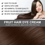EELHOE Fruit Hair Dye Cream Brown Black - 80ml - Image 3