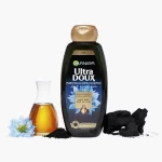 Garnier Ultra Doux Black Charcoal & Nigella Seed Oil Shampoo - 2Pcs × 400ml - Image 3