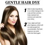 EELHOE Fruit Hair Dye Cream Brown Black - 80ml - Image 2