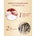 Mokeru Protein Queen Argan Oil Hair Color Shampoo - 500ml (Natural Black 2.0) - Image 2