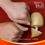 Beauty Vault Premium Tinted Sunblock SPF50 - 50g - Image 3