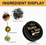 EELHOE Black Soap Grey Coverage Shampoo Bar - 50g - Image 2