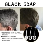 EELHOE Black Soap Grey Coverage Shampoo Bar - 50g - Image 7