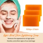 Kojie San Skin Lightening Kojic Acid Soap 3 Bars 100gm × 2 Pcs (Offer) - Image 3