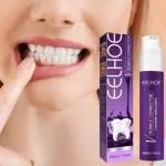 Eelhoe Purple Whitening Toothpaste Yellow Teeth Stains Removal - 50ml - Image 5