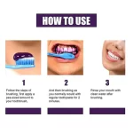 Eelhoe Purple Whitening Toothpaste Yellow Teeth Stains Removal - 50ml - Image 8