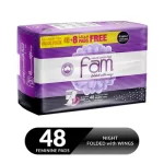 Fam 48-Pads Natural Cotton Feel Napkin With Wings - Image 2