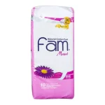 Fam Maxi Natural Cotton Feel Feminine Pads Without Wings - 10 Pads - Image 2