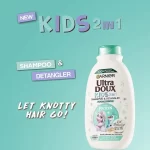 Garnier Ultra Doux Kids 2 in 1 Shampoo & Detangler Rice Cream & Oat Milk - 400ml - Image 2