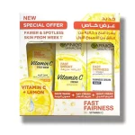 Garnier Vitamin C Face Wash + Day Cream + Night Cream Fast Fairness
