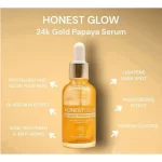 Honest Glow 24K Gold Papaya Serum - 30ml - Image 3