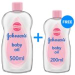 Johnson baby oil 500ml + 200ml