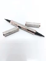 Karite 2 in 1 Black Eyeliner with 4-Tip Brown Eyebrow Pen Pencil - Image 2