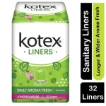 Kotex Fresh Longer & Wider Pantyliner Betel Leaf - 32 Pads