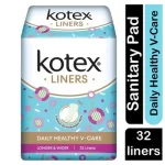 Kotex Healthy V-Care Longer & Wider Pantyliner - 32 Pads