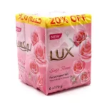 Lux Bath Soap Soft Rose 6 x 165gm