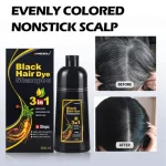 Meidu Hair Dye Shampoo 3 in 1 (1.0 Dark Black) - 500ml - Image 2