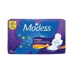 Modess Cottony Soft All Night Extra Long With Wings 10 Pads