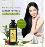 Mokeru Shampoo with Ginger Essence Black Hair Dye Shampoo - 500ml
