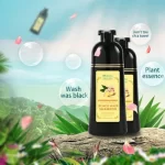 Mokeru Shampoo with Ginger Essence Black Hair Dye Shampoo - 500ml - Image 3