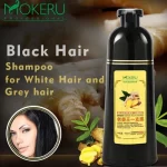 Mokeru Shampoo with Ginger Essence Black Hair Dye Shampoo - 500ml - Image 4