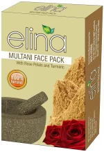 Multani Face Pack With Rose And Turmeric 100g - Elina