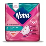 Nana Goodnight Ultra Thin Large Sanitary Pads With Wings - 8 Pads