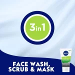 NIVEA Face Wash Scrub Mask 3in1 Urban Skin Claywash - 150ml - Image 6