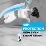 Nivea Fresh Mint Black & White Invisible 48H Roll On - 50ml - Image 5