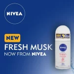 Nivea Fresh Musk Antiperspirant Deodorant - 50ml - Image 2